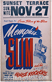 Memphis slim concert poster